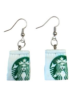 Starbucks Bag Earrings